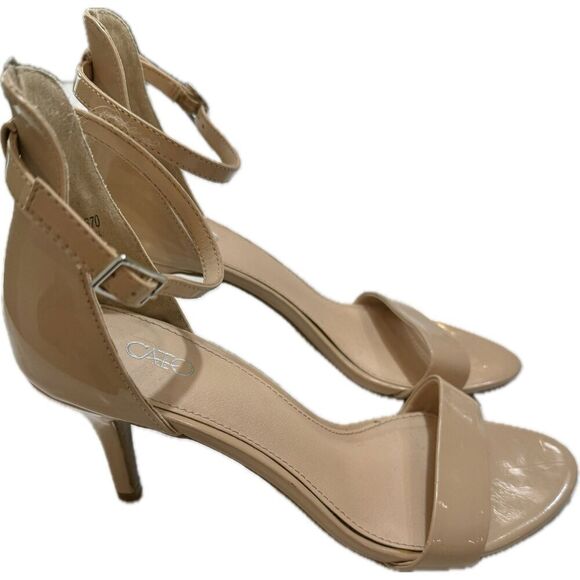 Cato Ankle Strap Stiletto Heal Beige/Nude Women's Size 9 M - Picture 4 of 15